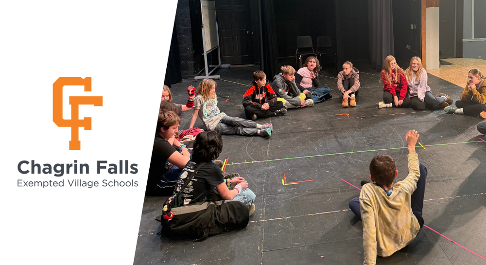 6th Grade students working with Great Lakes Theater Company 