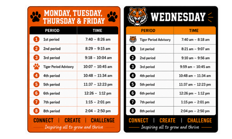 BELL SCHEDULE 2026-2027