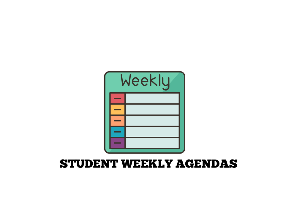 STUDENT WEEKLY AGENDAS