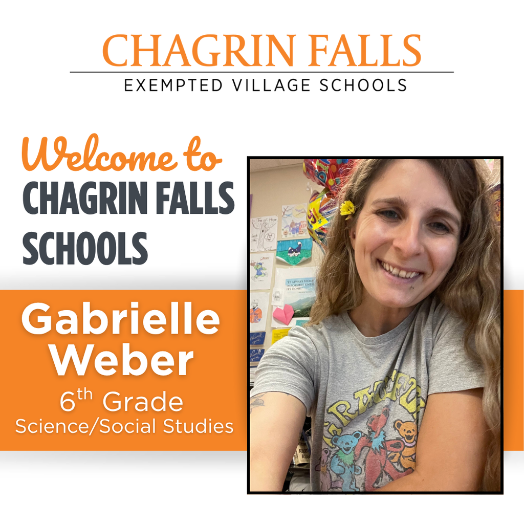 Welcome to chagrin Ms. Weber