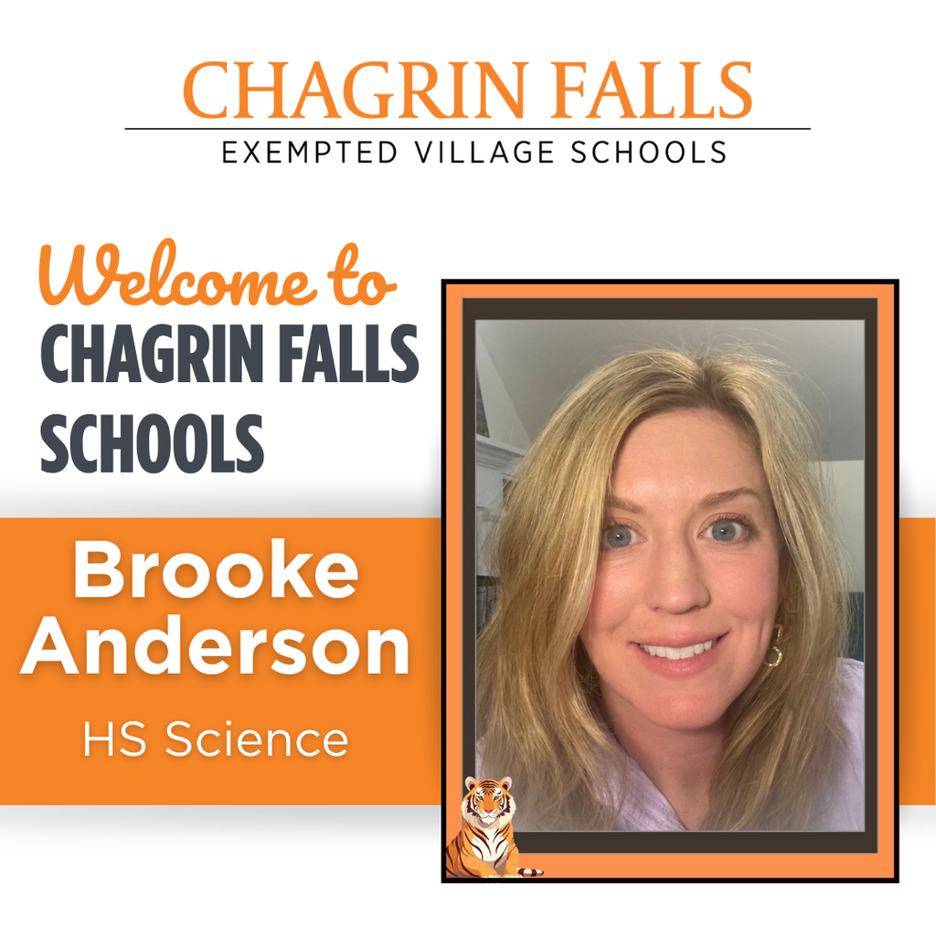Welcome to Chagrin Ms. Anderson