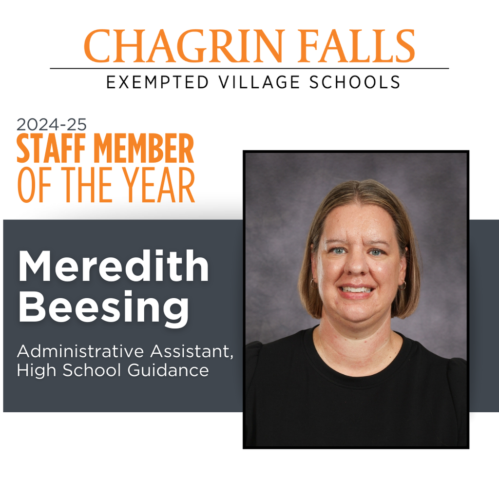 Meredith Beesing, High School Guidance, Staff member of the year 2025