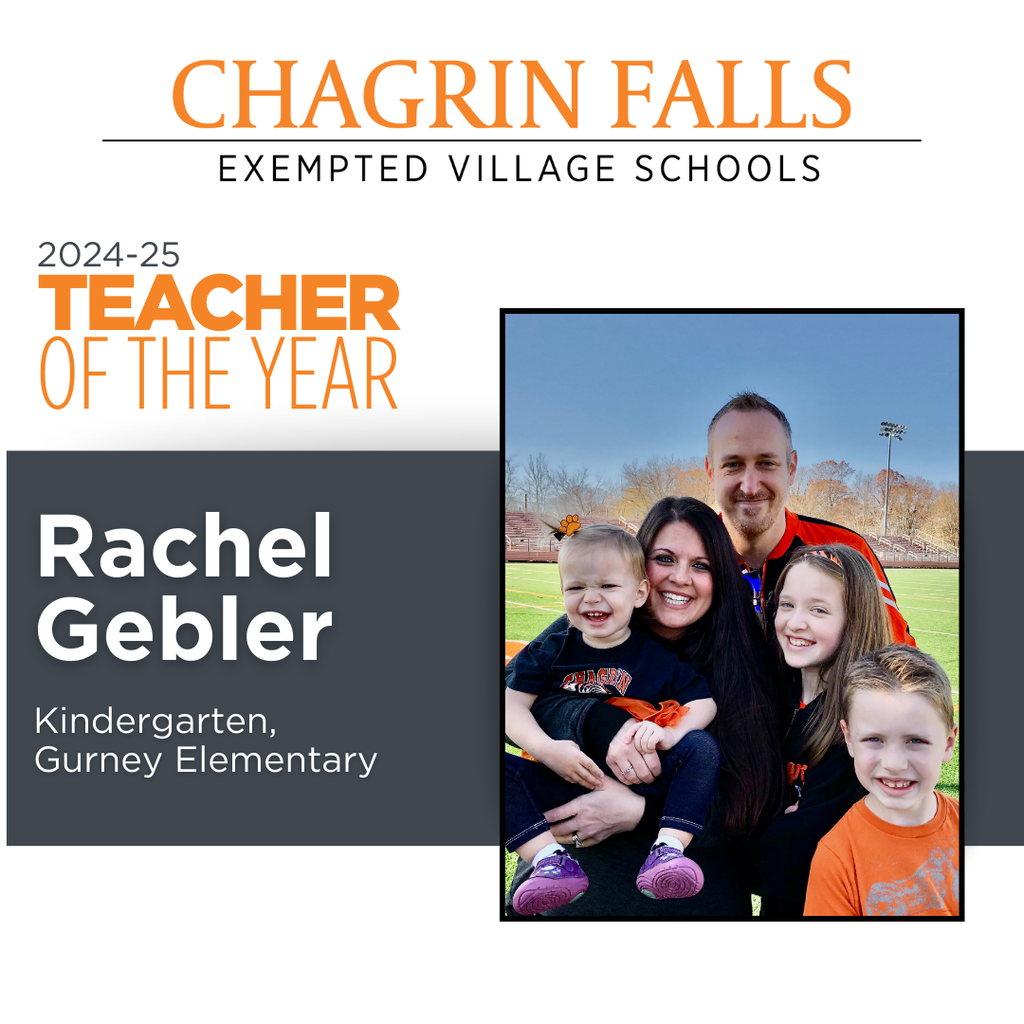Rachel Gebler, Teacher of the Year 2025