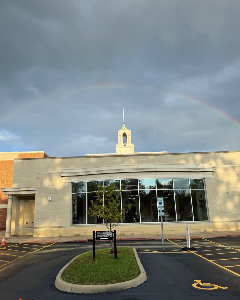 Rainbow over CFIS building