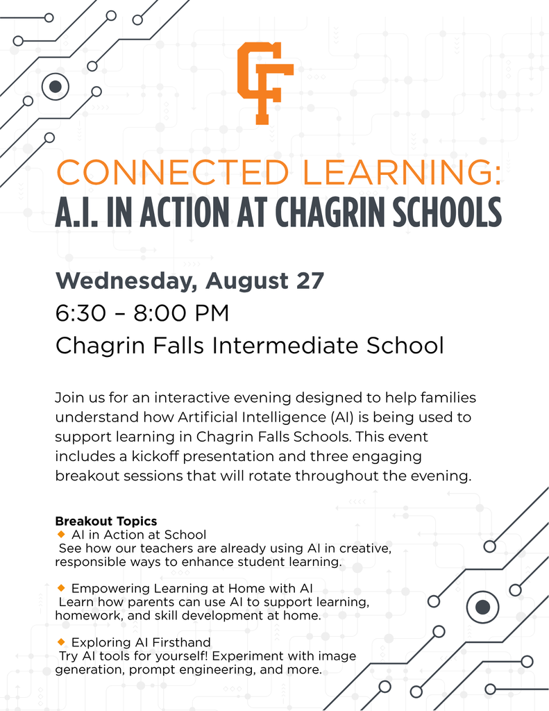 AI forum - Wed Aug 27 - 6;30-8pm - CFIS