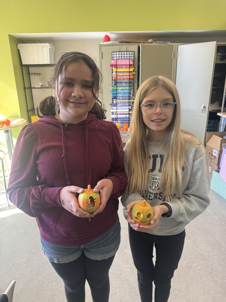 6th grade created 3d printed pumpkins in the innovation lab