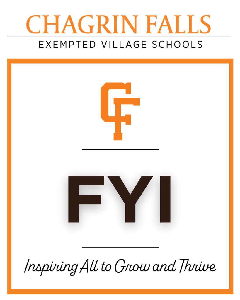 FYI - Chagrin Falls Schools Alert - Inspiring all to Grow and Thrive