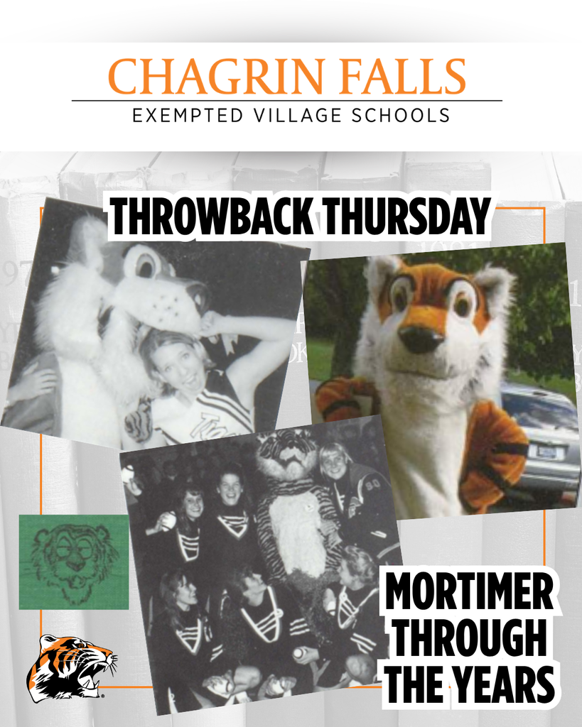 Mortimer through the years, various hs tiger mascots