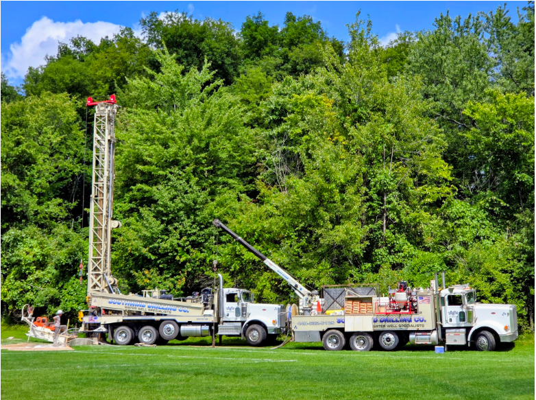 Well drilling at Gurney