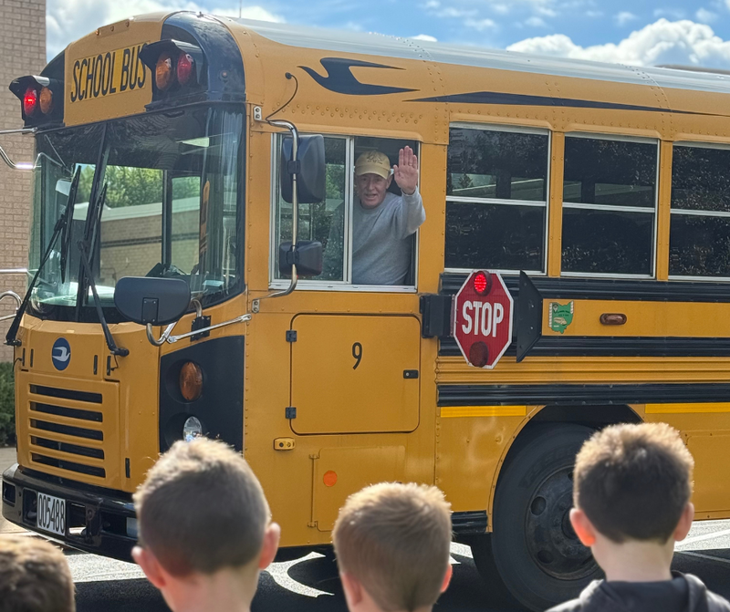 bus driver teaching bus safety