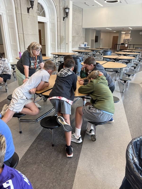 Students engaging in learning about AI with ELA, Tech Coach and School counselor. 