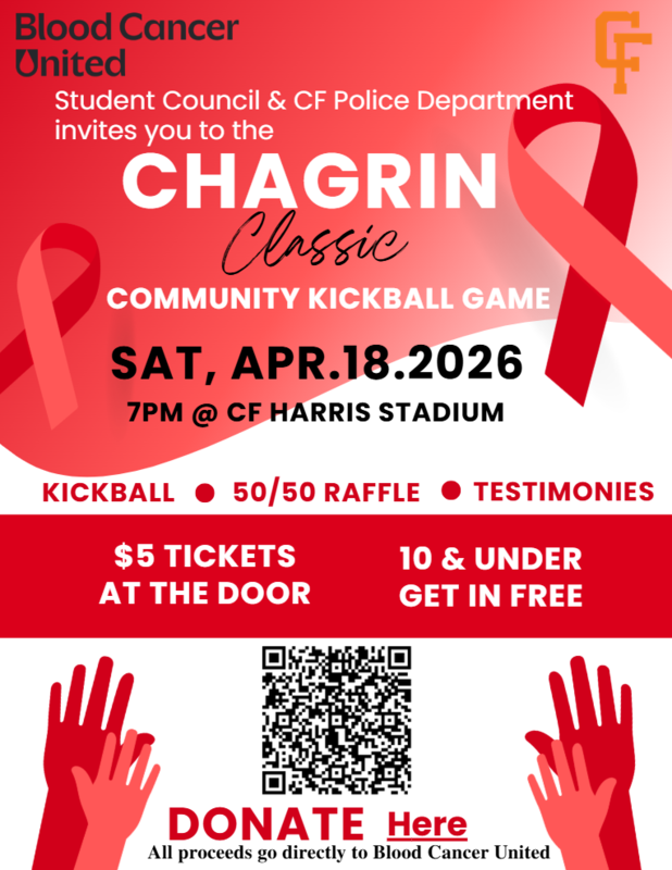 Chagrin Classic April 18 at 7pm