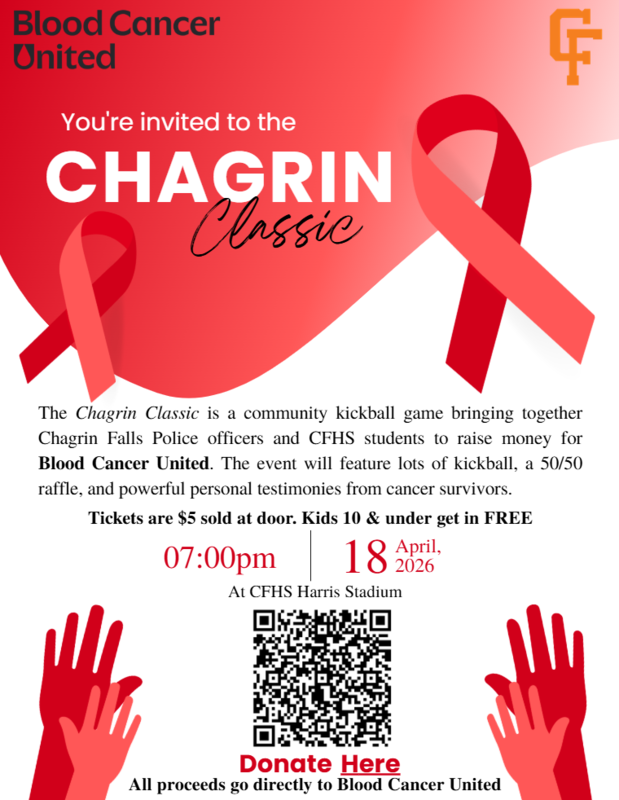 Chagrin Classic April 18 at 7pm