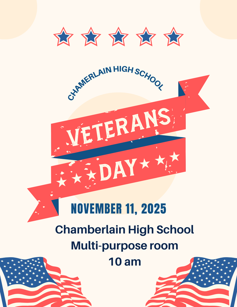 Blue and Red Minimalist Veterans Day Poster