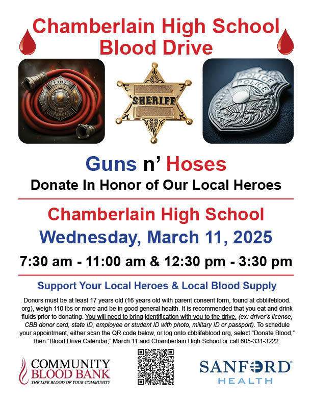 Chamberlain High School Guns and Hoses poster