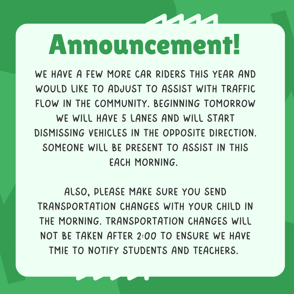 Important Announcement