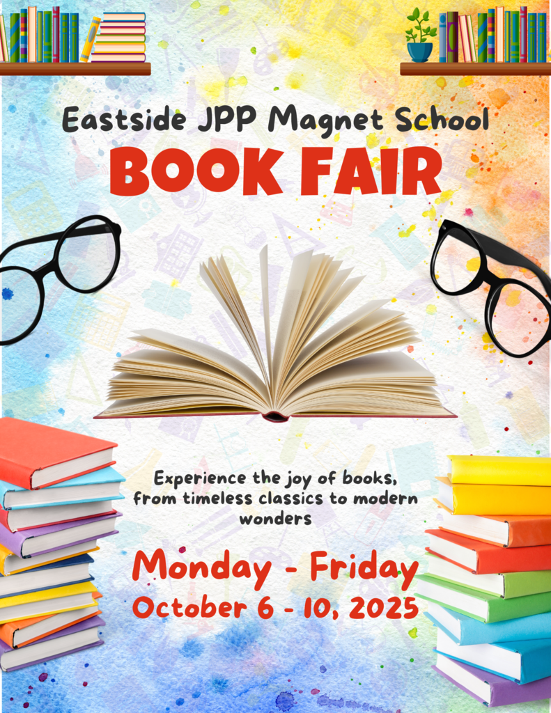 Colorful Playful Illustrative Book Fair Invitation Flyer