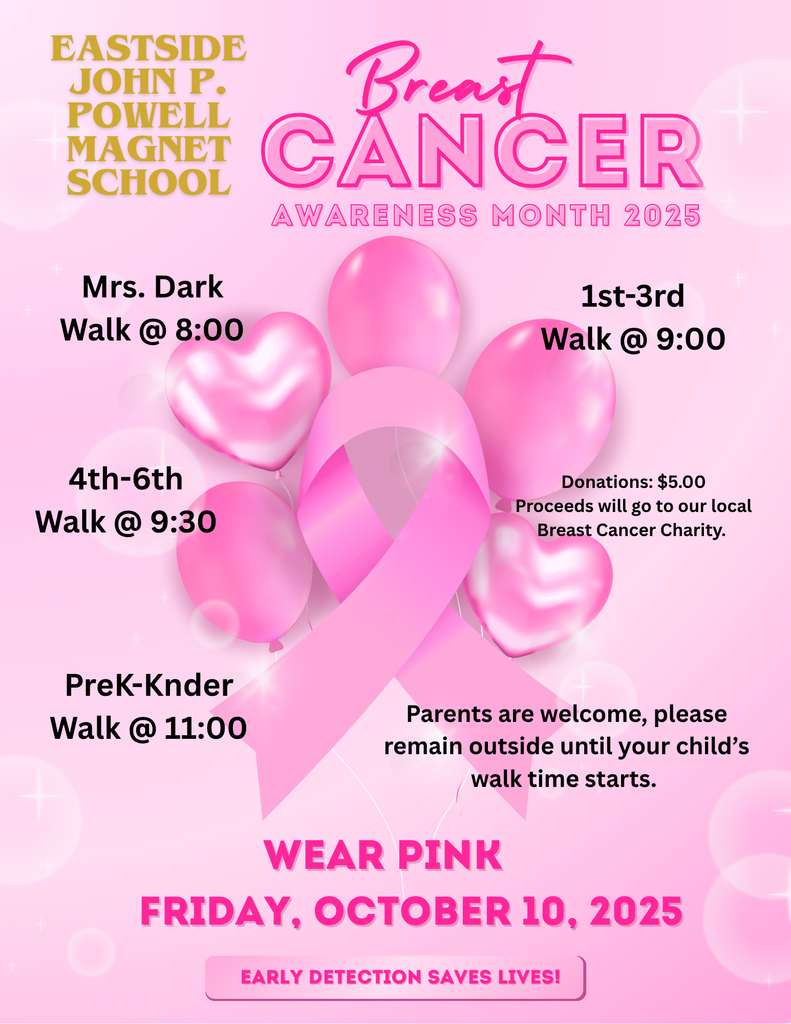Pink Light Pink Typographic Breast Cancer Awareness Flyer