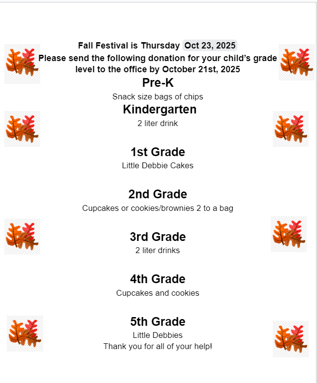 Grade Level Donation