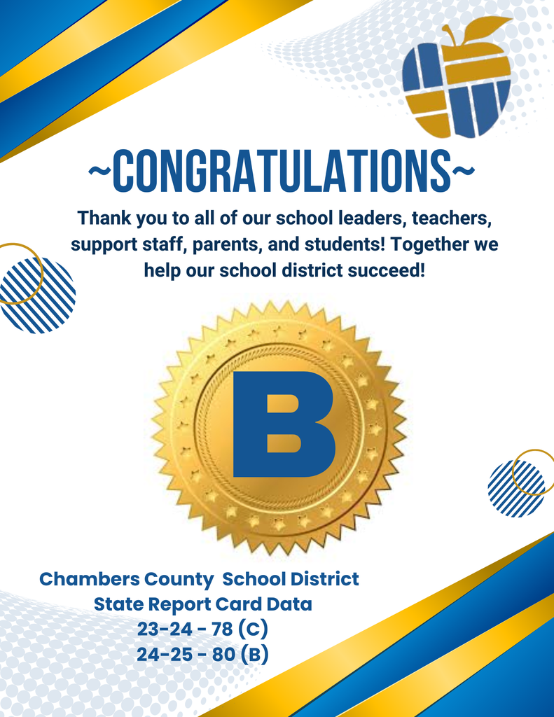 Blue White and Yellow Geometric Congratulations Flyer