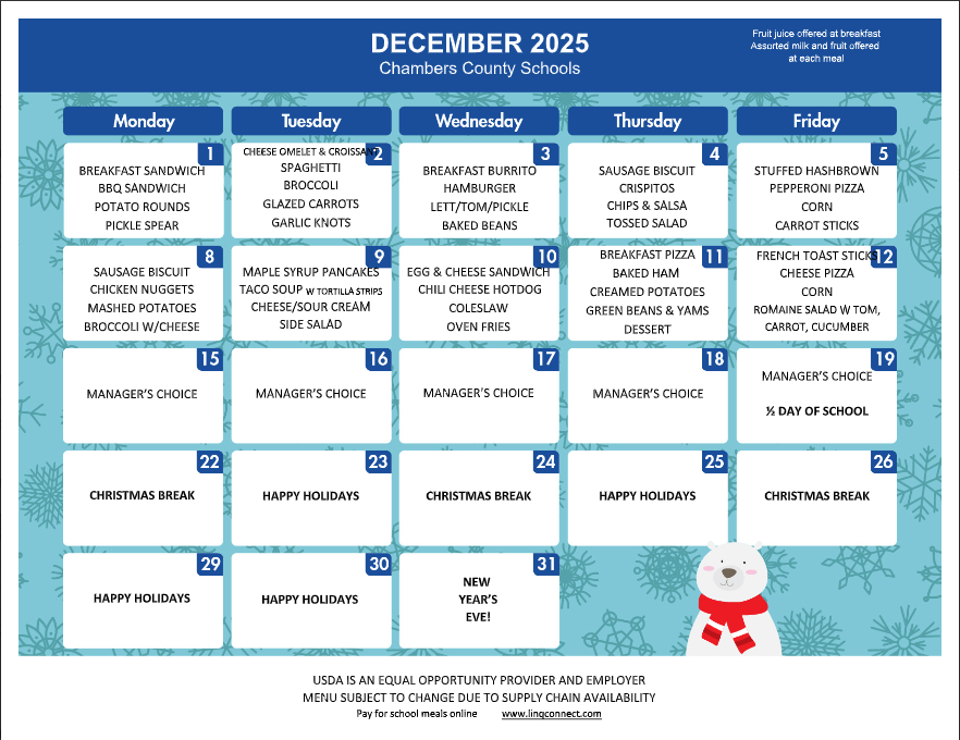 December CNP Calednar