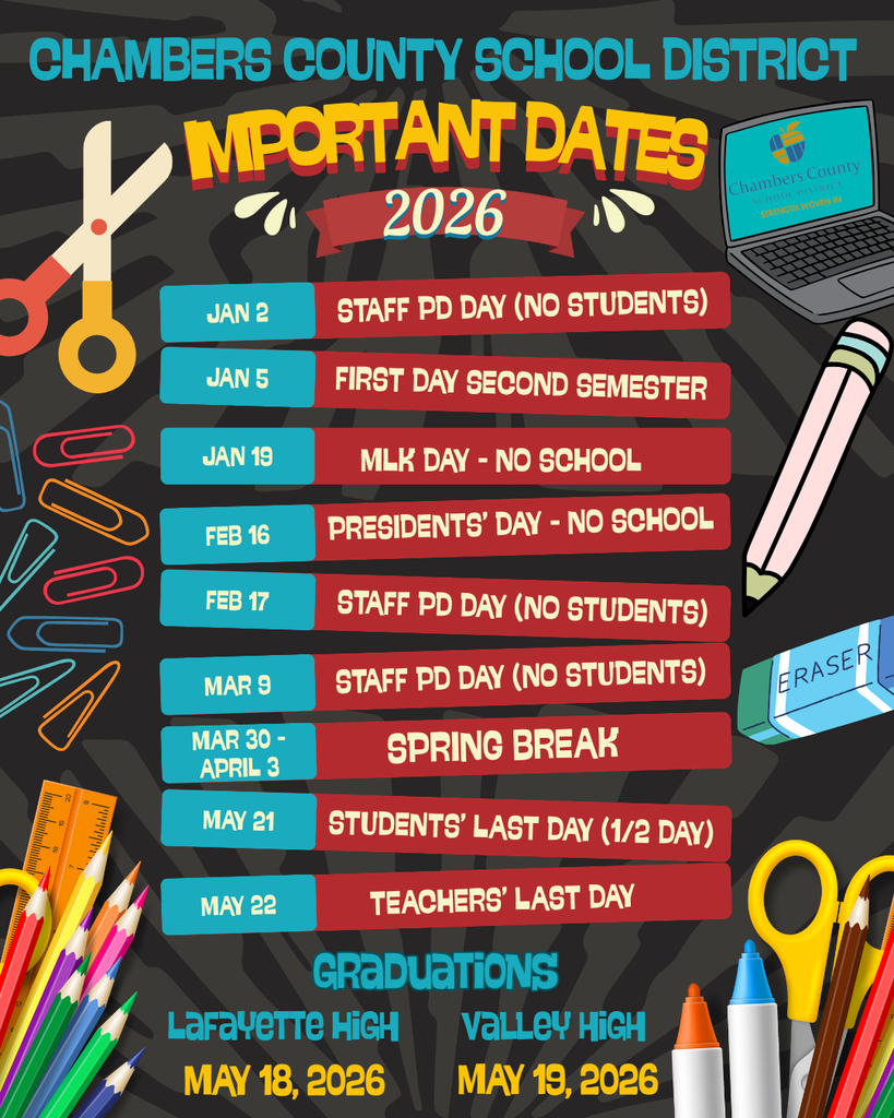 CCSD 2026 Important Dates