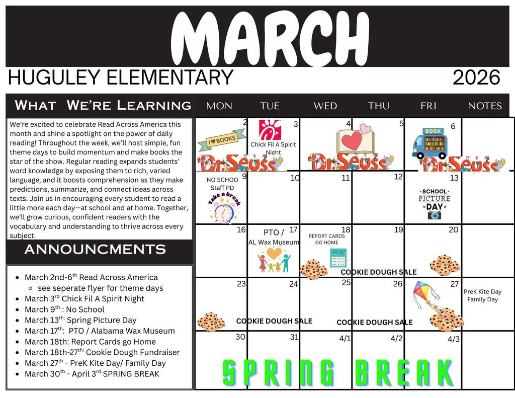 March Calendar