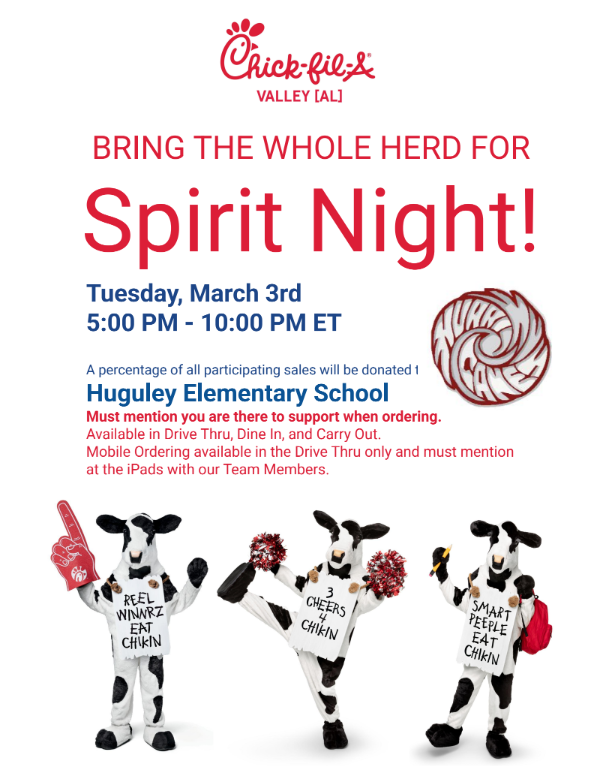 Chicik Fil A Spirit Night