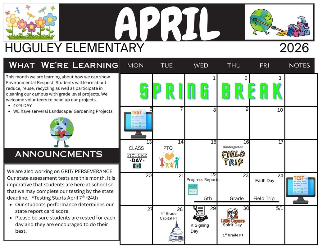 April Calendar