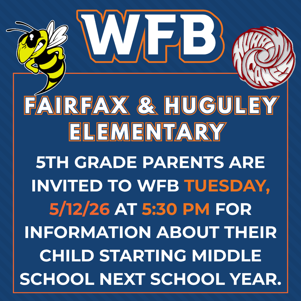 Parent and student information night at WF Burns at 5:30pm.