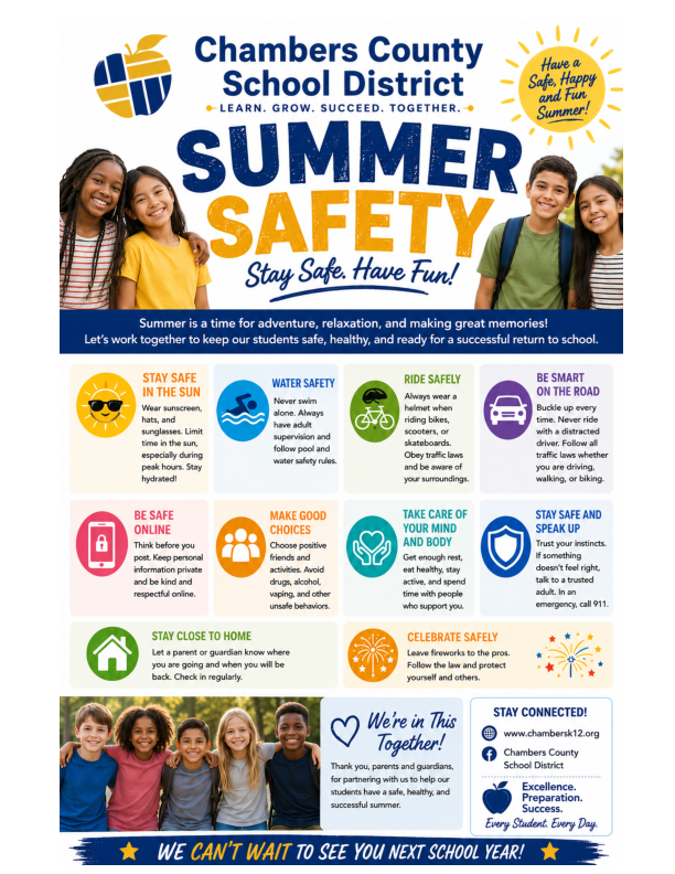 CCSD Summer Safety Flyer