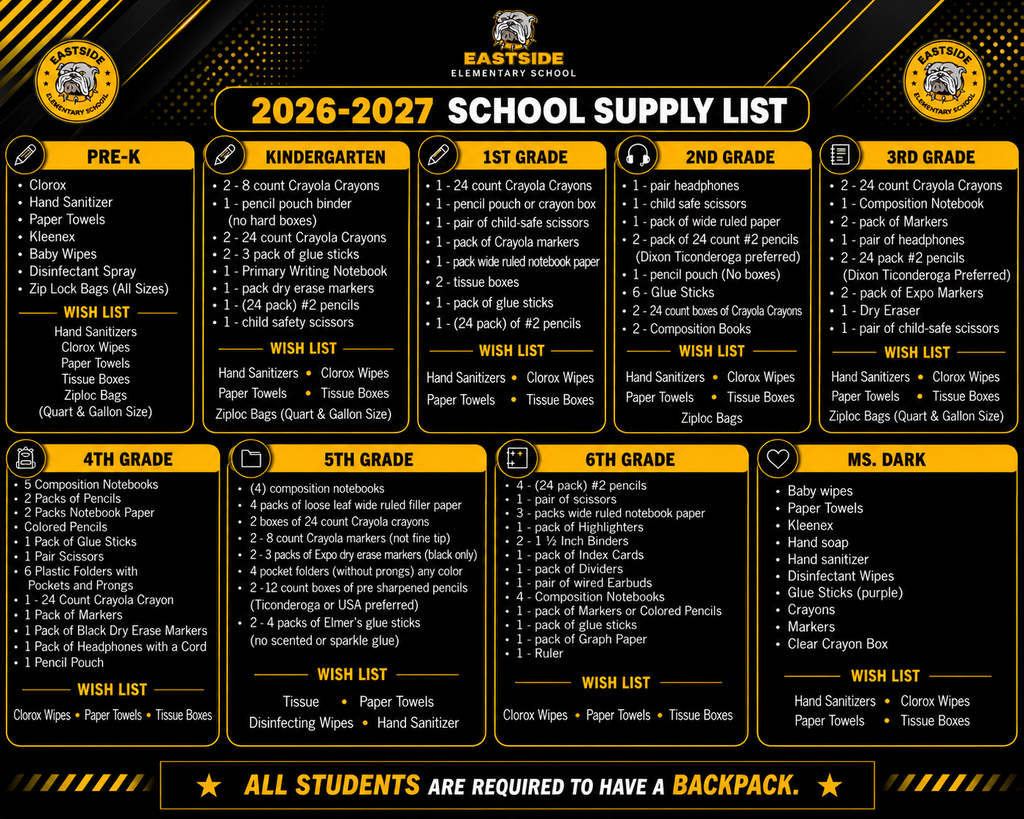School Supply List