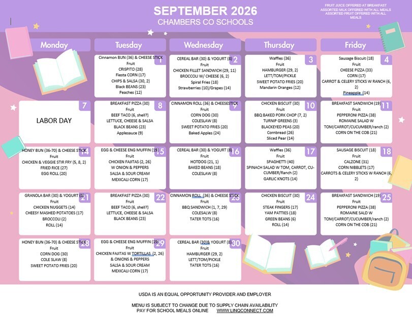 September Menu
