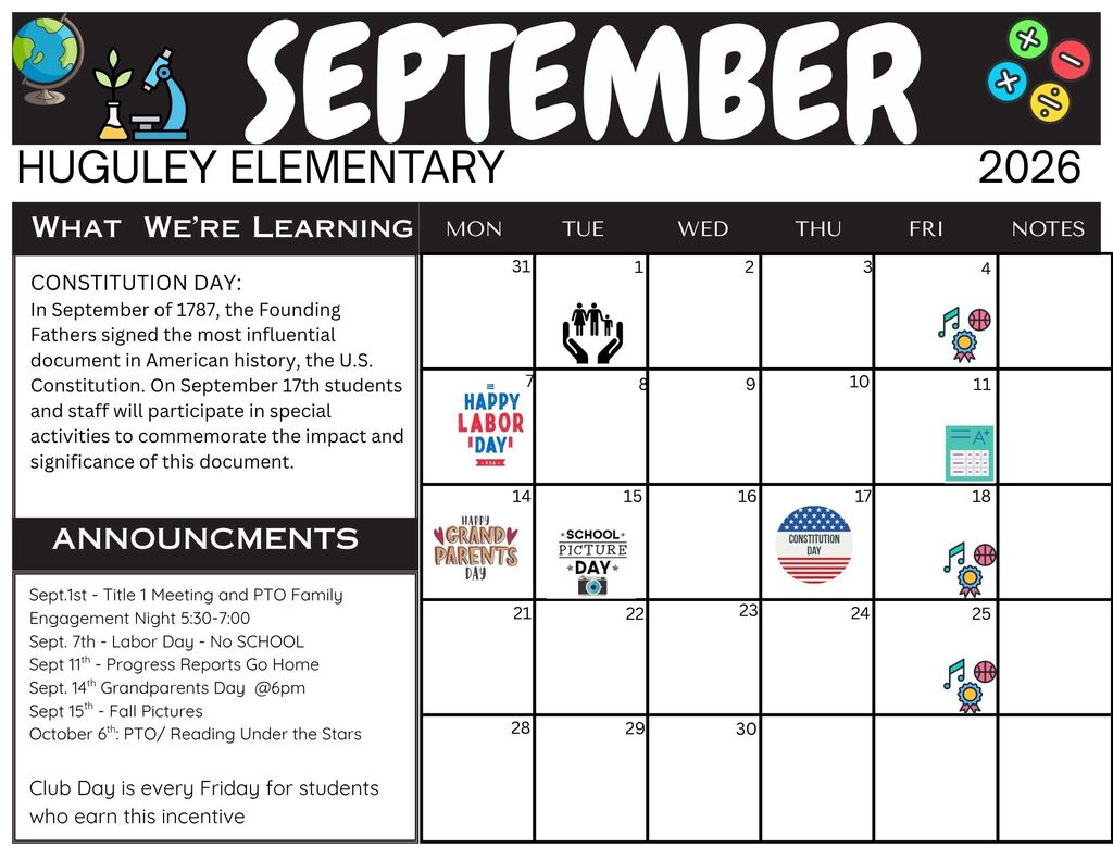September Calendar