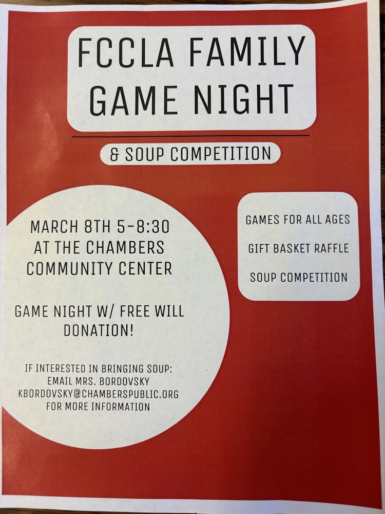 FCCLA Game Night Soup Competition Chambers Public School