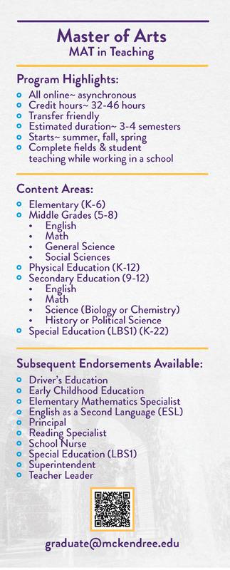MAT Program Information