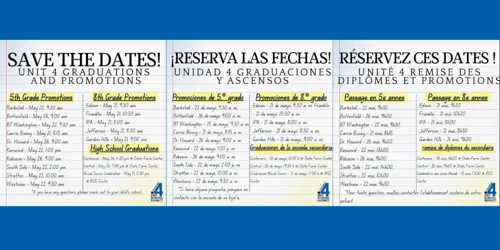 Graduation Dates and Promotions