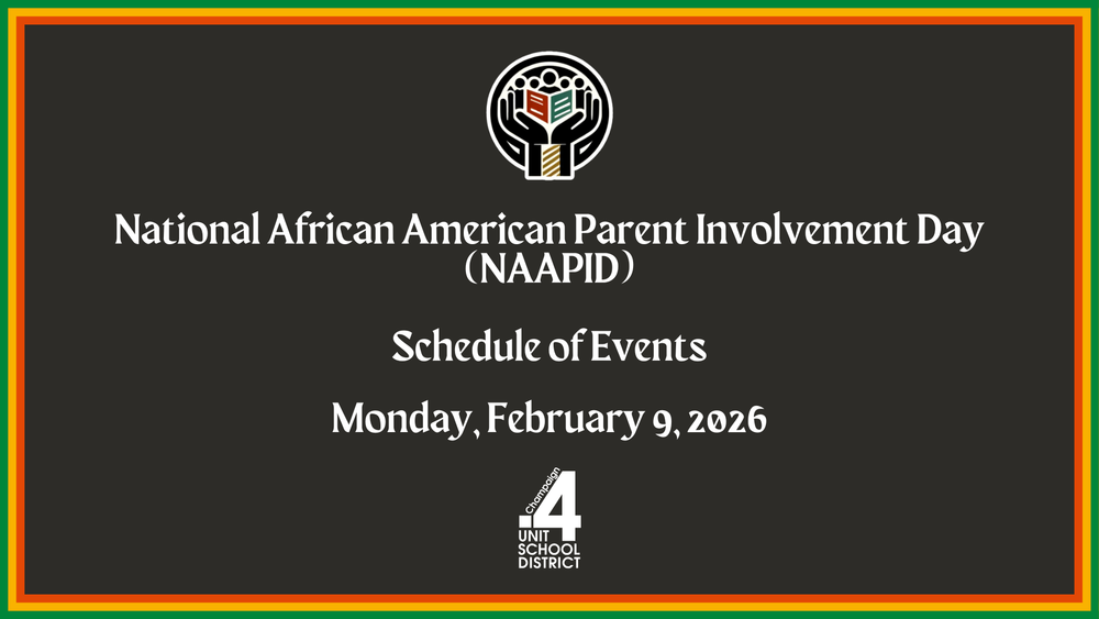 National African American Parent Involvement Day (NAAPID)  Schedule of Events  Monday, February 9, 2026