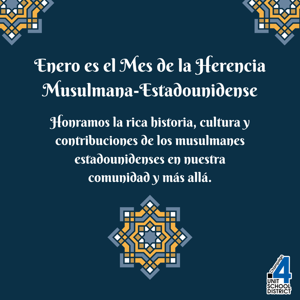 Enero es el Mes de la Herencia Musulmana-Estadounidense Honramos la rica historia, cultura y contribuciones de los musulmanes estadounidenses en nuestra comunidad y más allá.