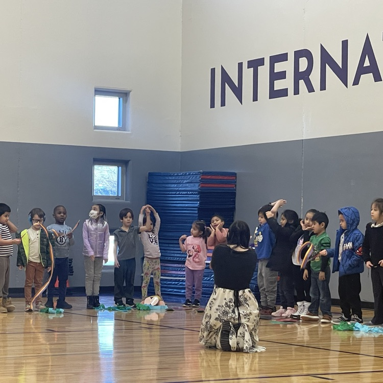 IPA Kindergarten students performing at their assembly 