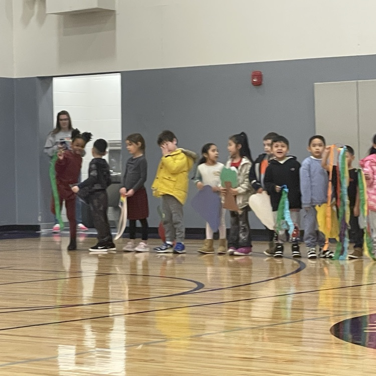 kindergarten students performing at IPA’s assembly 