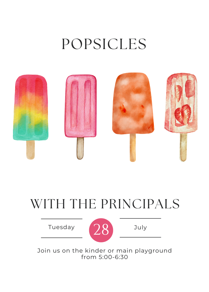 Popsicles with the Principals