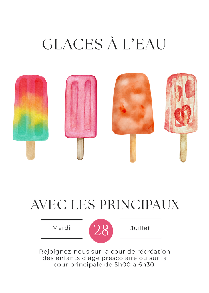 Popsicles with the Principals