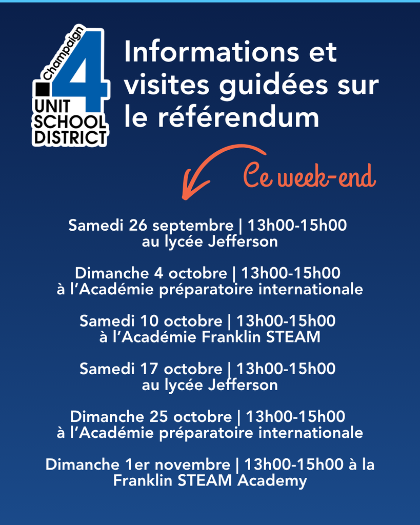 An advertisement for guided visits about a referendum, occurring on specific Saturdays and Sundays in October and November.