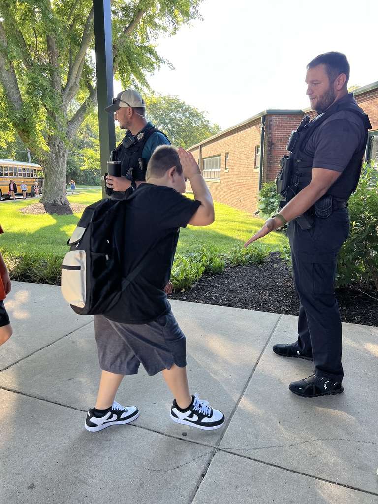 High five Officer Vancura
