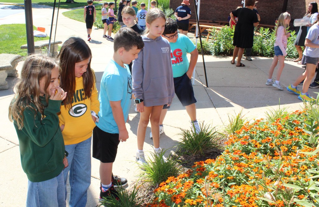 Master Gardner's give a butterfly presentation in our monarch butterfly garden! 