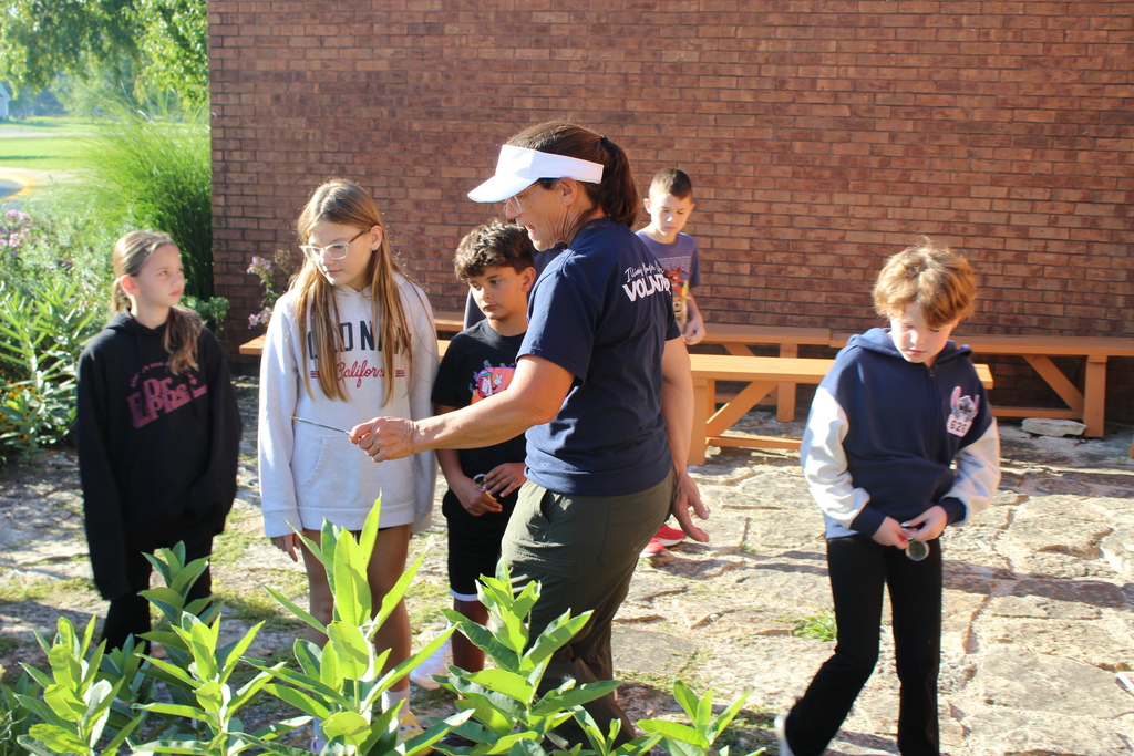 Master Gardner's give a butterfly presentation in our monarch butterfly garden! 