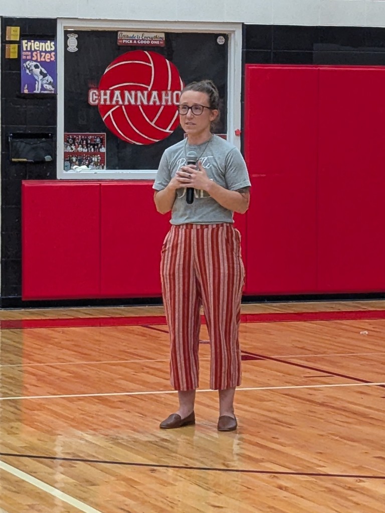 Karlie Hauert at Parent Tech Night