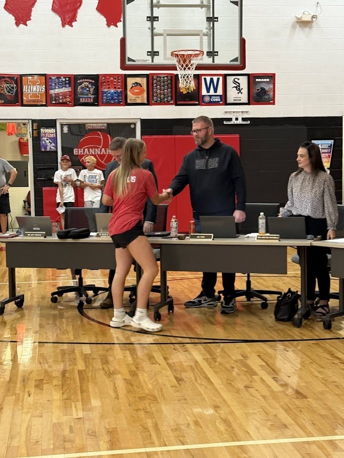 Softball Handshakes around the table