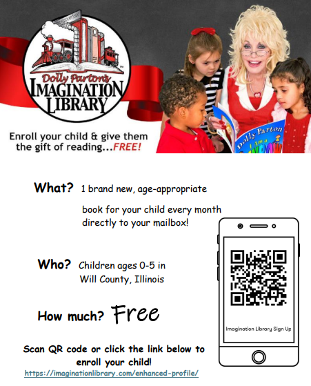 Imagination Library Sign Up - QR Code and Link